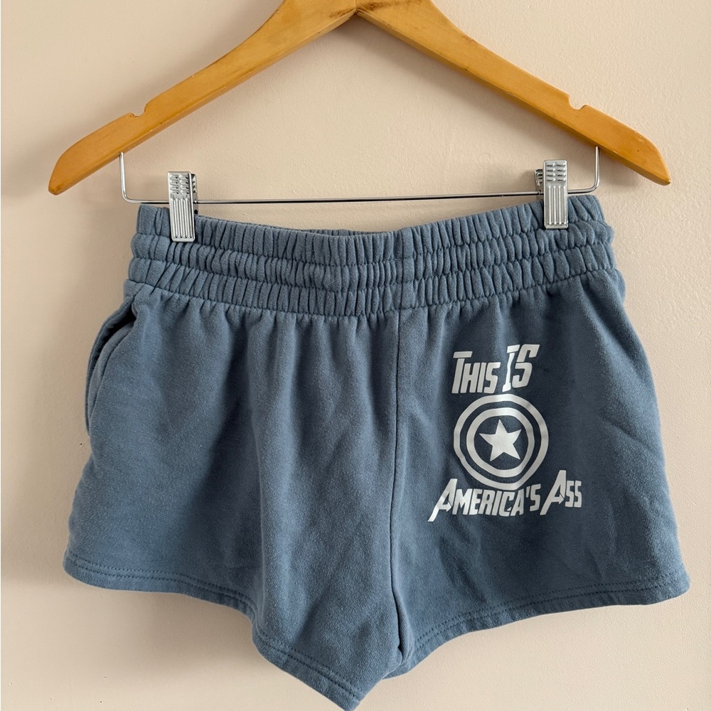 Rosio Captain America Women's Shorts in Blue